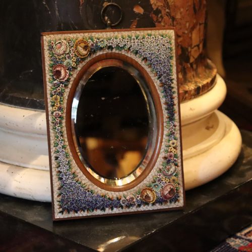 Italian Micro Mosaic Mirror Circa 1900