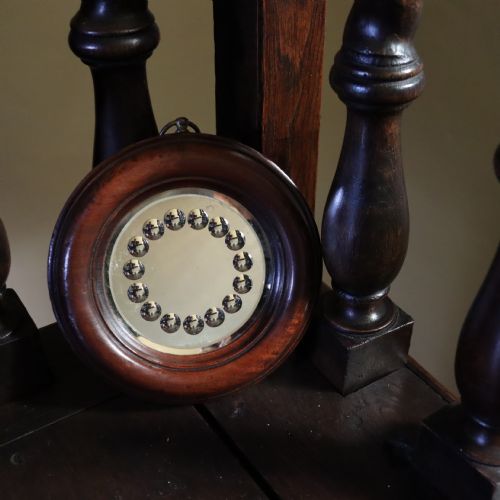 SMALL WITCHES OR SORCERERS MIRROR CIRCA 1850 - ADDITIONAL PHOTO 1