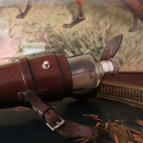 A GENTLEMANS SWAINE ADENEY SADDLE OR HUNTING FLASK - ADDITIONAL PHOTO 2
