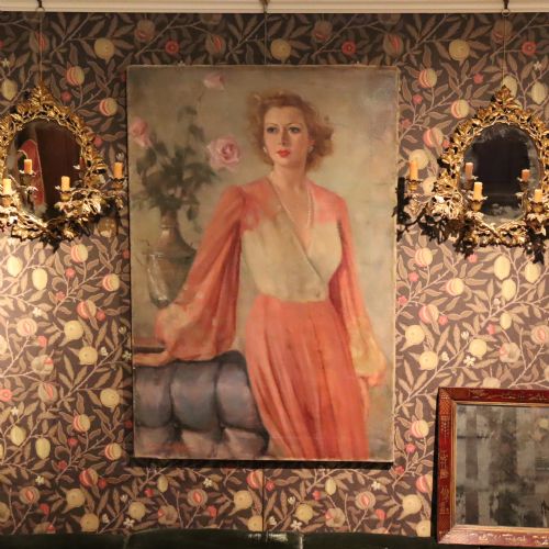 OIL ON CANVAS PORTRAIT OF THE FAMOUS ACTRESS SINGER GREER GARSON - ADDITIONAL PHOTO 2