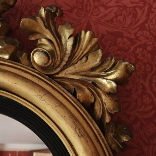 REGENCY CONVEX MIRROR CIRCA 1815 - ADDITIONAL PHOTO 3