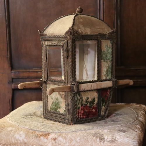 mid19th century french table top sedan chair - CATEGORY: ANTIQUE MISCELLANEOUS - DATED 1850
