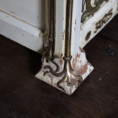 RARE ART NOUVEAU DOMED PAINTED CASKET CIRCA 1890 - ADDITIONAL PHOTO 7