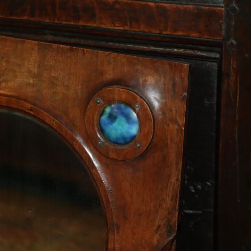 AN ARTS AND CRAFTS CARVED WOOD WALL MIRROR - ADDITIONAL PHOTO 8