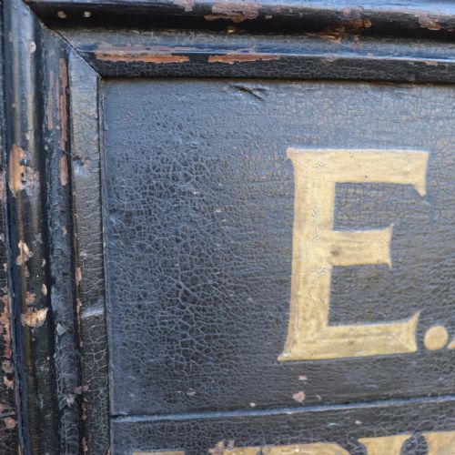 VICTORIAN PAINTED TRADE SIGN FOR E FULLER UPHOLSTERER - ADDITIONAL PHOTO 5