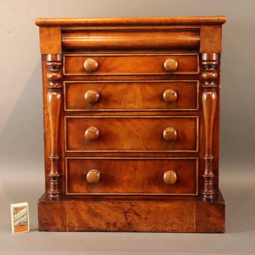 victorian apprenticeminiature mahogany 5 draw cabinet - CATEGORY: ANTIQUE CUPBOARDS - DATED VICTORIAN