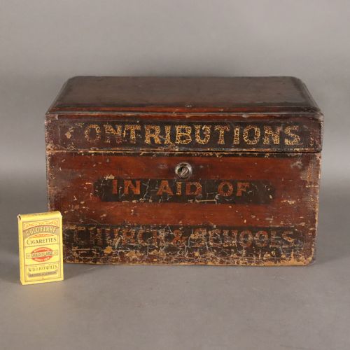 19TH CENTURY ENGLISH LOCKABLE CONTRIBUTION BOX - ADDITIONAL PHOTO 5
