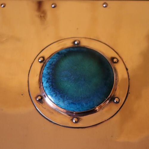 A COPPER ARTS CRAFTS BOX ATTRIBUTED TO A E JONES - ADDITIONAL PHOTO 6