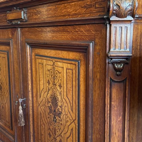 VICTORIAN OAK BOOK CASE BY GILLOWS C1880 - ADDITIONAL PHOTO 2