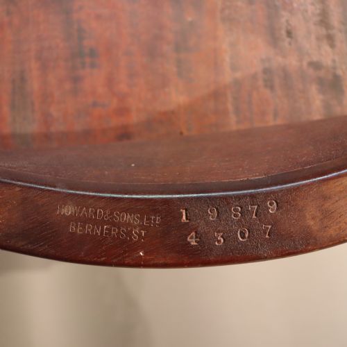 MAHOGANY SILVER TABLE BY HOWARD SONS - ADDITIONAL PHOTO 1