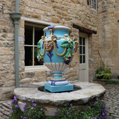 A MONUMENTAL MINTON MAJOLICA 'BACCHUS' VASE CIRCA 1880 - ADDITIONAL PHOTO 3