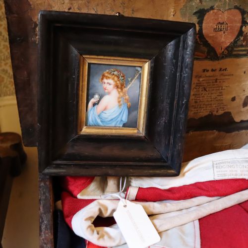early 19thc watercolour portrait miniature by w mason - CATEGORY: ANTIQUE ART - DATED 19TH CENTURY