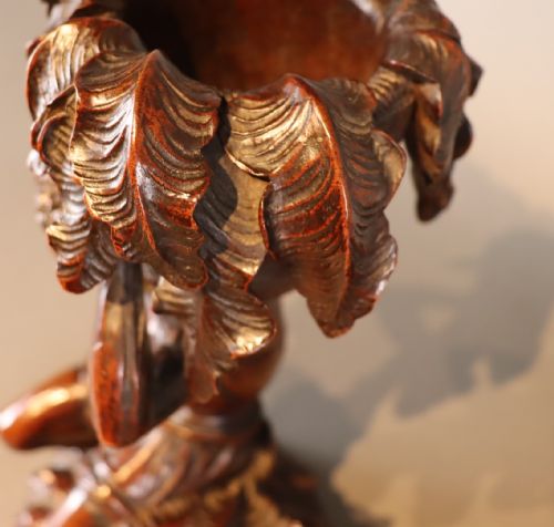 MID 19TH CENTURY CARVED FIGURES IN WALNUT - ADDITIONAL PHOTO 5
