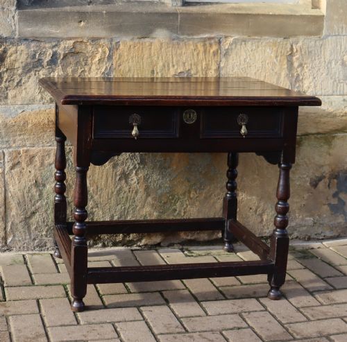 LATE 17TH CENTURY OAK SIDE TABLE - ADDITIONAL PHOTO 2