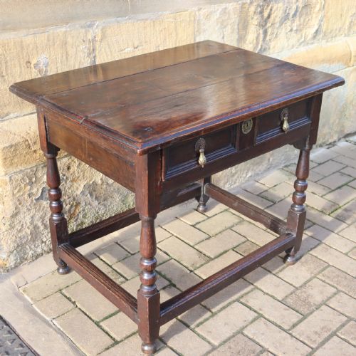 LATE 17TH CENTURY OAK SIDE TABLE - ADDITIONAL PHOTO 3