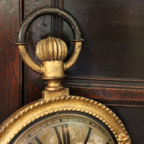A LATE 19TH CENTURY HANGING TRADE SIGN MODELLED AS A POCKET WATCH - ADDITIONAL PHOTO 3