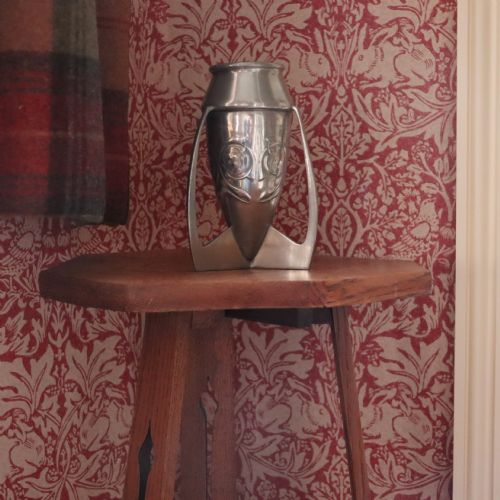 ARCHIBOLD KNOX FOR LIBERTY CO TUDRIC PEWTER BULLET VASE - ADDITIONAL PHOTO 1