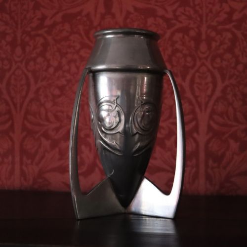 ARCHIBOLD KNOX FOR LIBERTY CO TUDRIC PEWTER BULLET VASE - ADDITIONAL PHOTO 2