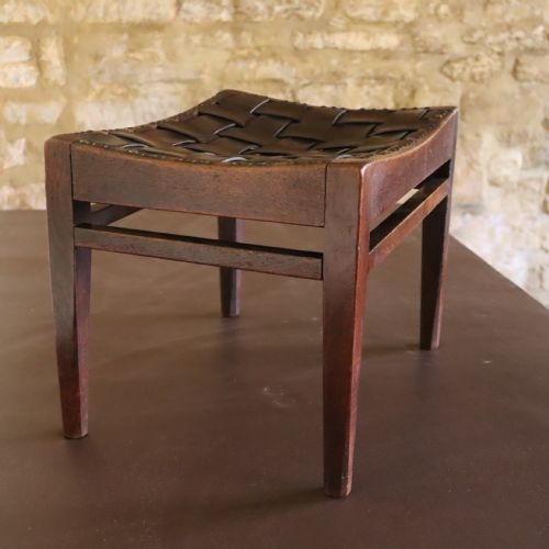 AN ARTS AND CRAFTS STOOL BY ARTHUR W SIMPSON OF KENDAL - ADDITIONAL PHOTO 5
