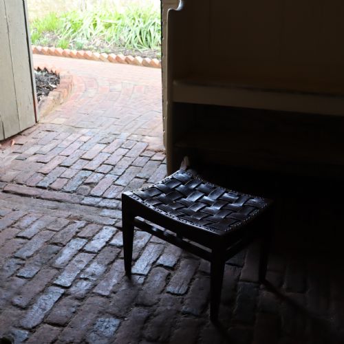 AN ARTS AND CRAFTS STOOL BY ARTHUR W SIMPSON OF KENDAL - ADDITIONAL PHOTO 7