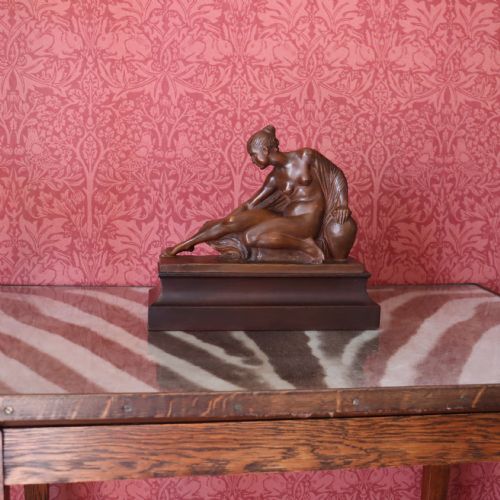 LIMEWOOD CARVING AFTER THE BATH BY HANS MLLER - ADDITIONAL PHOTO 1