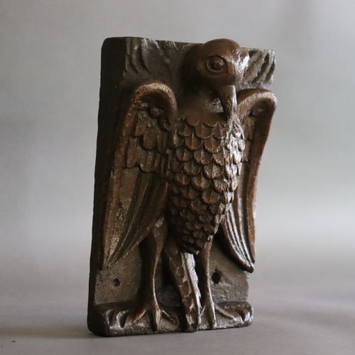 RARE ENGLISH 17TH CENTURY RELIGIOUS OAK CARVING OF THE VULNING PELICAN - ADDITIONAL PHOTO 8