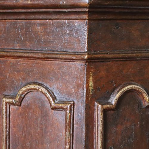 A 19TH CENTURY MAHOGANY AND GRAIN PAINTED PINE COLUMN - ADDITIONAL PHOTO 2