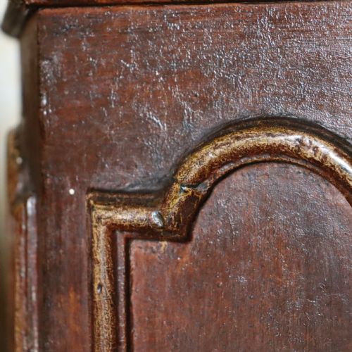 A 19TH CENTURY MAHOGANY AND GRAIN PAINTED PINE COLUMN - ADDITIONAL PHOTO 3