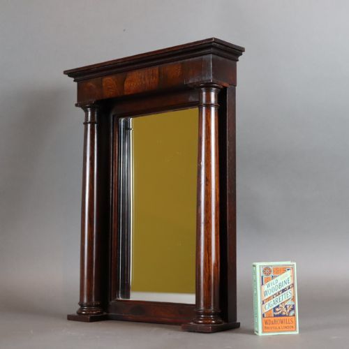 19TH CENTURY APPRENTICE ROSEWOOD OVER MANTLE MIRROR - ADDITIONAL PHOTO 2