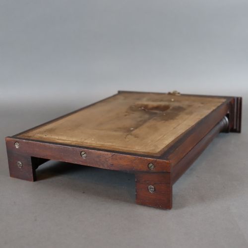 19TH CENTURY APPRENTICE ROSEWOOD OVER MANTLE MIRROR - ADDITIONAL PHOTO 3