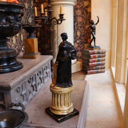 GRAND TOUR CARVED WOOD FIGURE OF THE GODDESS FORTUNA CIRCA 1790 - ADDITIONAL PHOTO 1