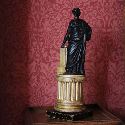GRAND TOUR CARVED WOOD FIGURE OF THE GODDESS FORTUNA CIRCA 1790 - ADDITIONAL PHOTO 7