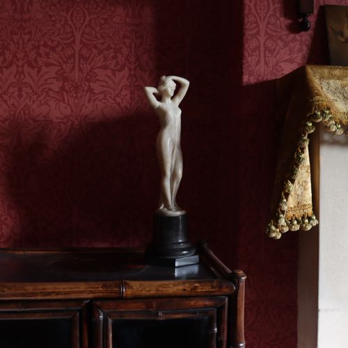 CARVED ALABASTER NUDE FIGURE BY FRITZ KOCHENDORFER CIRCA 1900 - ADDITIONAL PHOTO 1