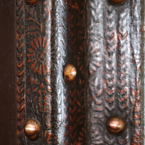 19TH CENTURY FOURFOLD PAINTED SCREEN - ADDITIONAL PHOTO 2