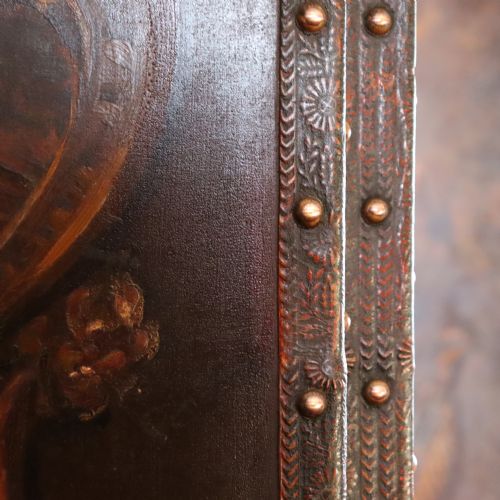 19TH CENTURY FOURFOLD PAINTED SCREEN - ADDITIONAL PHOTO 6