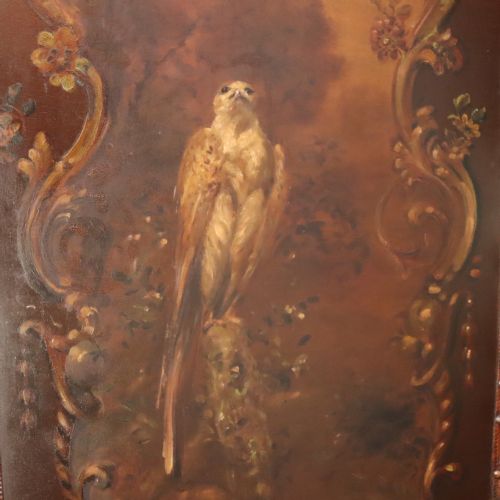 19TH CENTURY FOURFOLD PAINTED SCREEN - ADDITIONAL PHOTO 9