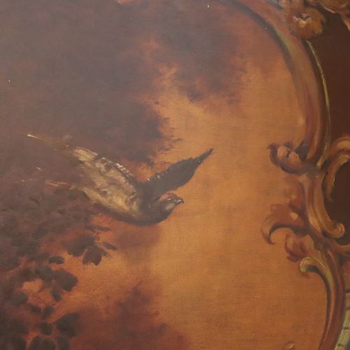 19TH CENTURY FOURFOLD PAINTED SCREEN - ADDITIONAL PHOTO 10