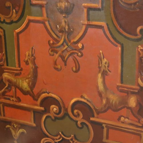 19TH CENTURY FOURFOLD PAINTED SCREEN - ADDITIONAL PHOTO 12