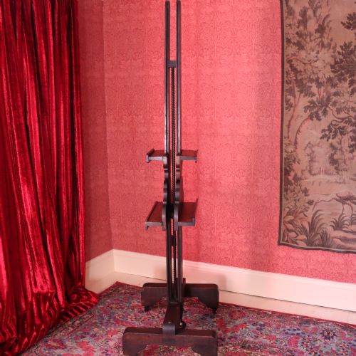 19TH CENTURY OAK DOUBLE SIDED GALLERY EASEL - ADDITIONAL PHOTO 4