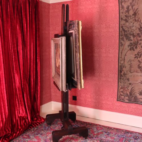 19TH CENTURY OAK DOUBLE SIDED GALLERY EASEL - ADDITIONAL PHOTO 6
