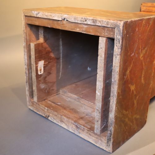 19TH CENTURY FAUX MARBLE PEDESTAL - ADDITIONAL PHOTO 6