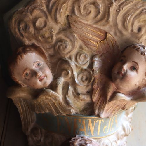 LARGE 19TH CENTURY FRENCH PLASTER CORBEL OR WALL BRACKET - ADDITIONAL PHOTO 5