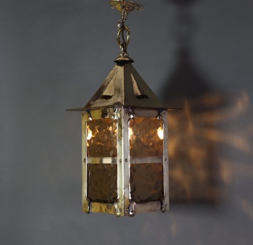 Arts & Crafts Brass Lantern in the Manner of Voysey with a Great Provenance