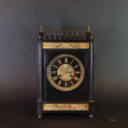 An Aesthetic Movement Slate Eight-day Clock