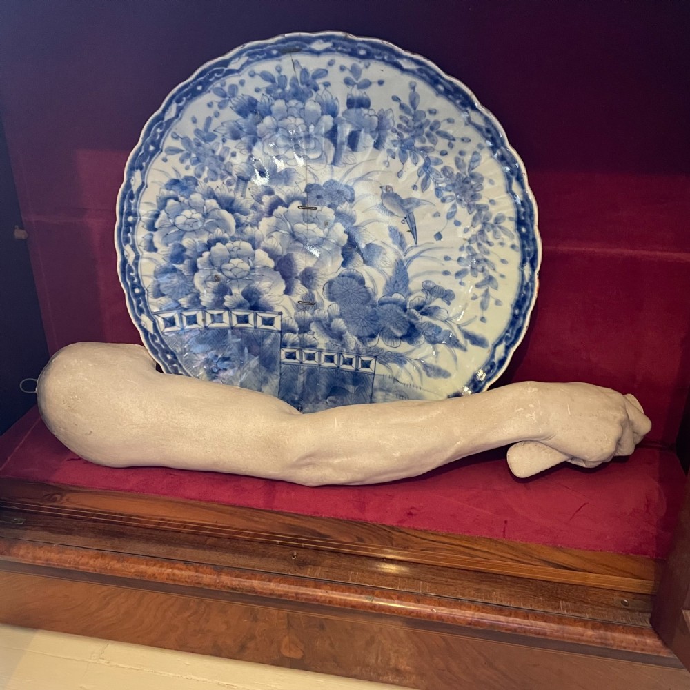 A Rare Grand Tour Style Life-size Plaster Arm of The Borghese Gladiator View VI