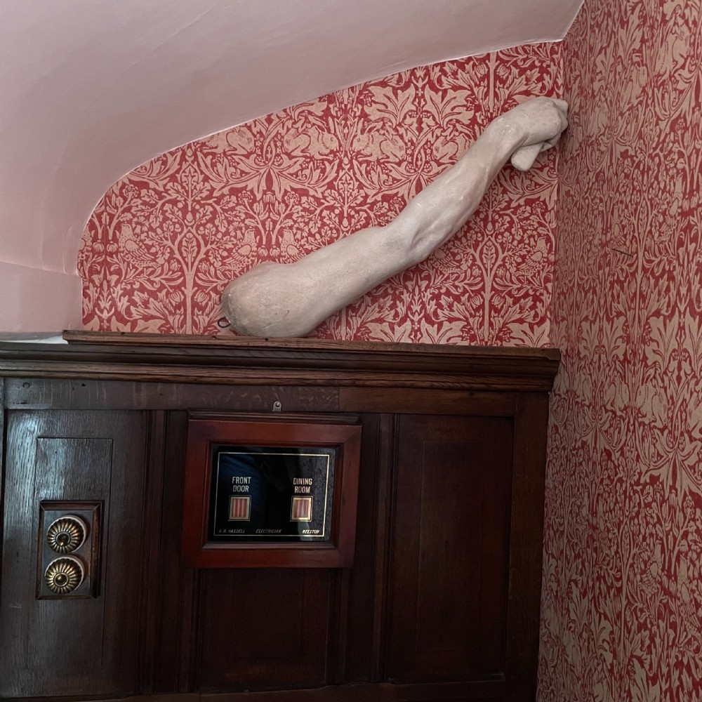 A Rare Grand Tour Style Life-size Plaster Arm of The Borghese Gladiator View VII