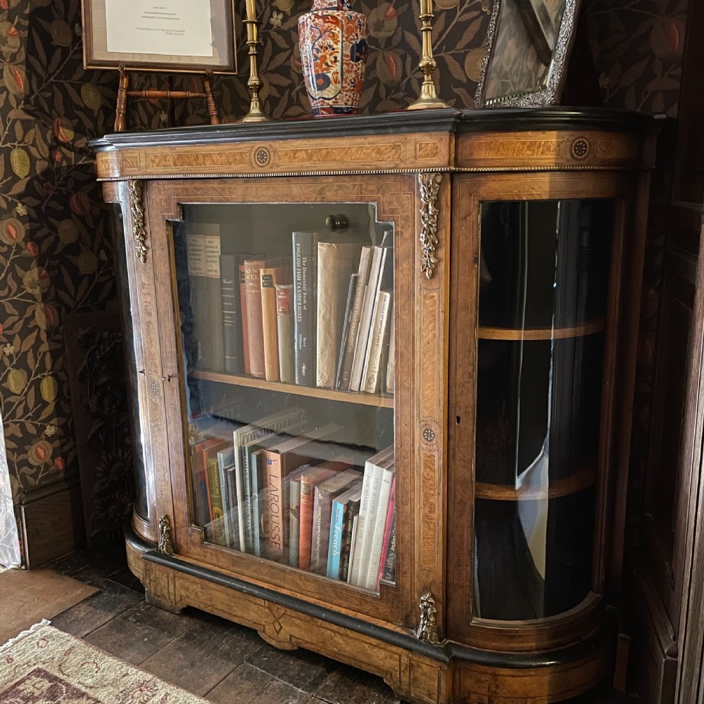 Victorian Inlaid Walnut Credenza