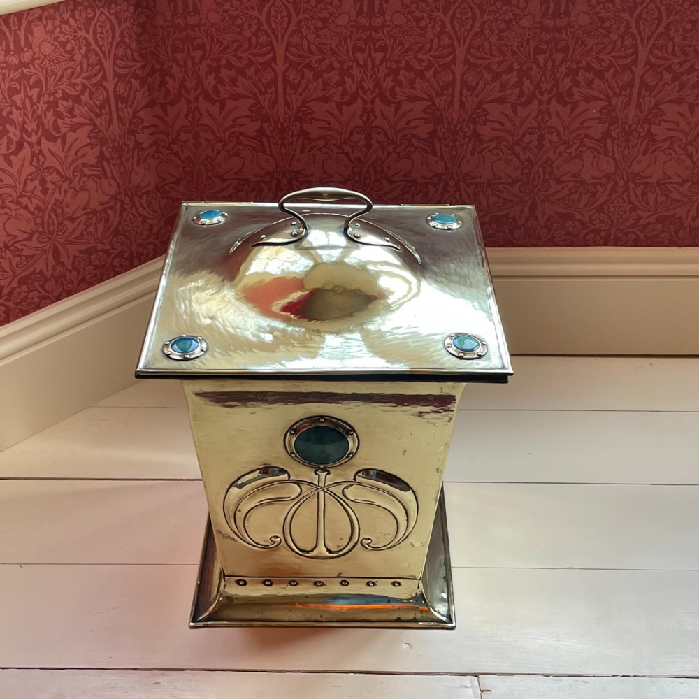 Attributed to Liberty & Co - an Arts & Crafts Coal Box View II