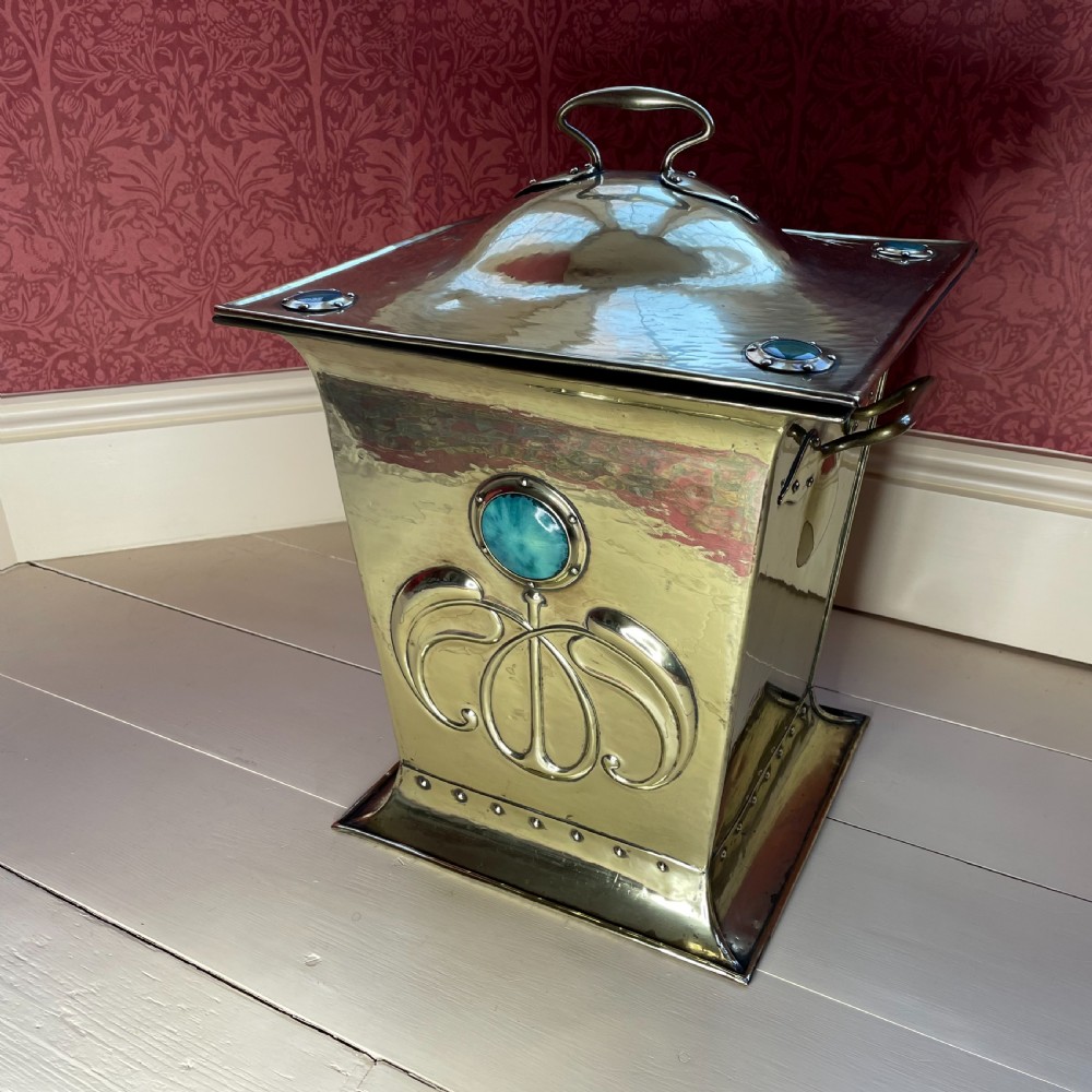 Attributed to Liberty & Co - an Arts & Crafts Coal Box View IV