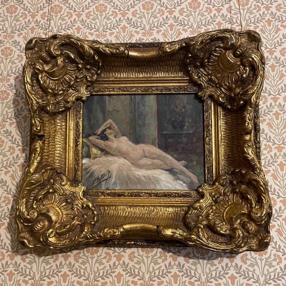 Female Nude Study signed Yves Diey